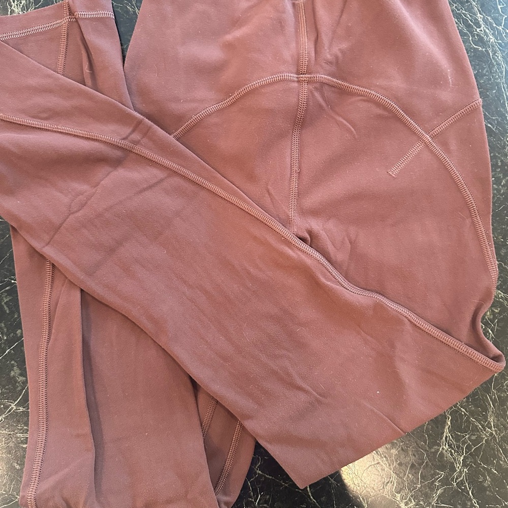 lululemon athletica Chocolate Brown Align Material Leggings size 2
